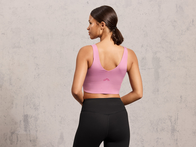 CRIVIT Damen Sportbustier, Light Level, mit herausnehmbaren Pads