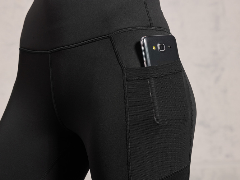 CRIVIT Damen Funktionstights, extrahoher und breiter Bund