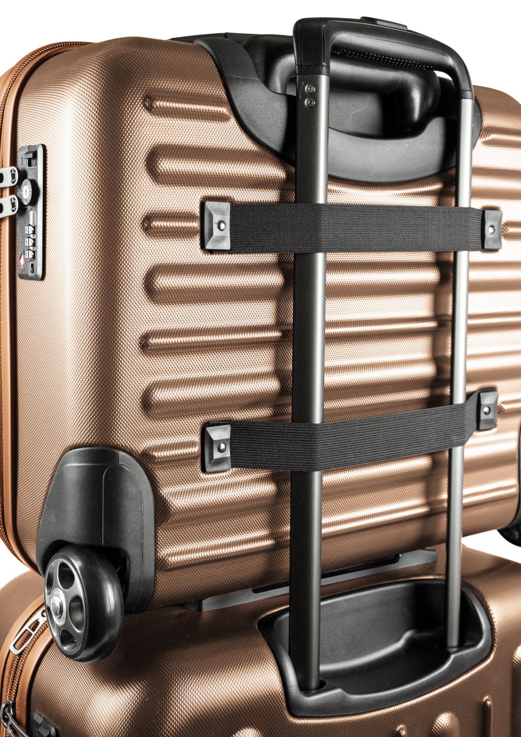 Tegel - pilot trolley hard shell bronze matt metallic, TSA, 38 cm, 32 liters