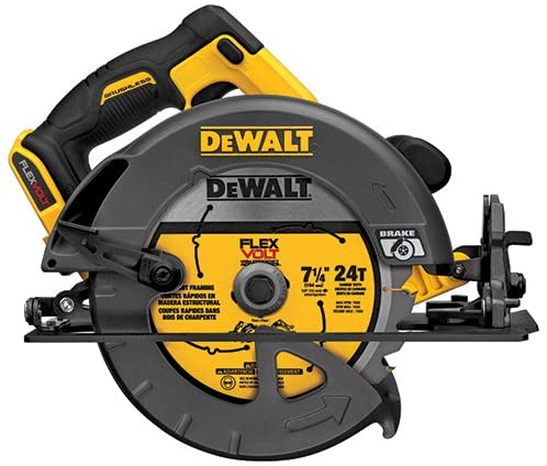 DEWALT FLEXVOLT 60V MAX CIRCULAR SAW, 7 1/4-INCH, BRUSHLESS, TOOL ONLY (DCS575B)