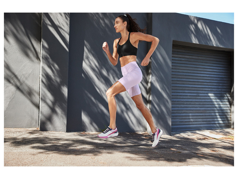 CRIVIT Damen Sportbustier, High-Level, mit Mesh-Einsätzen