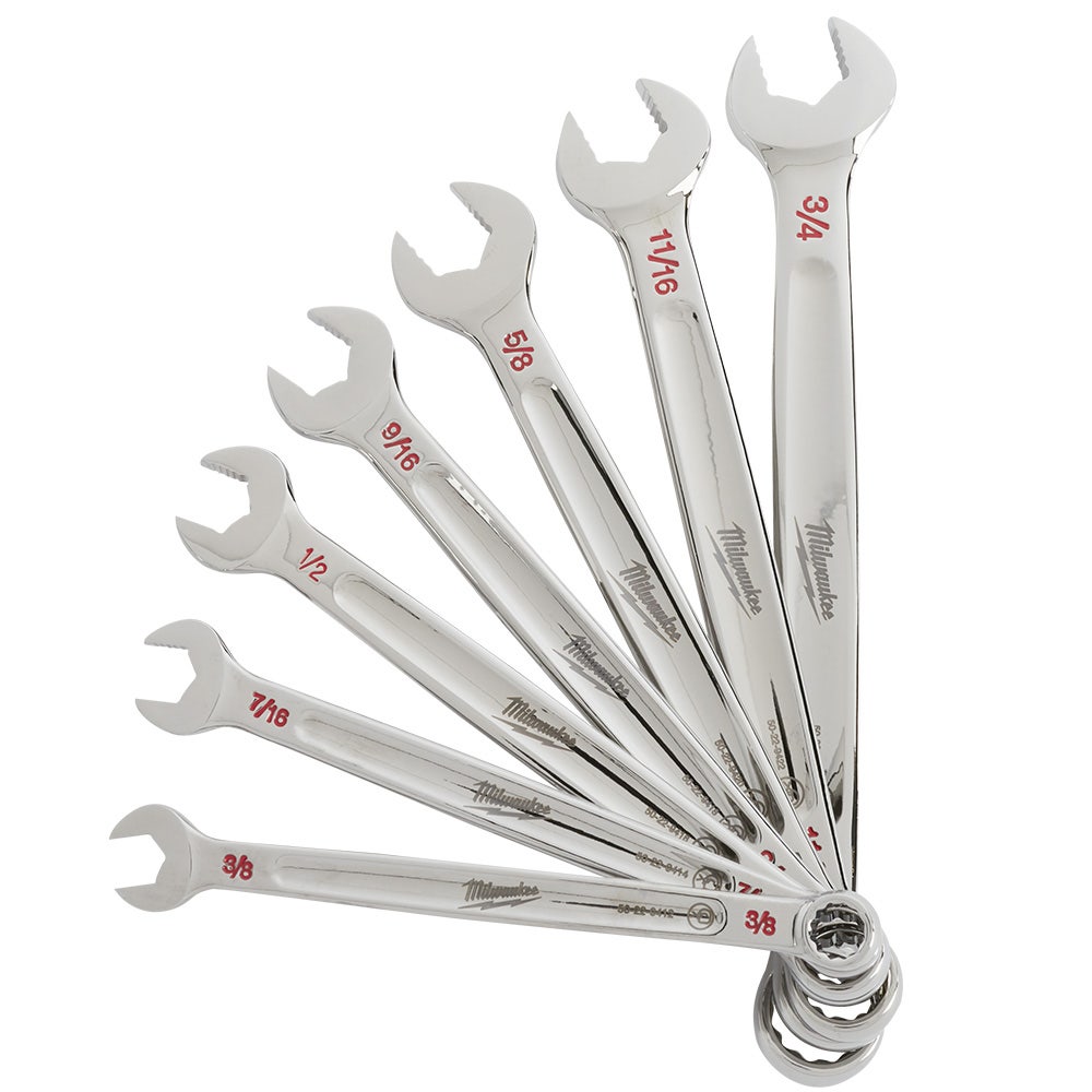 MILWAUKEE 7 Piece Imperial Combination Spanner Set 48229407