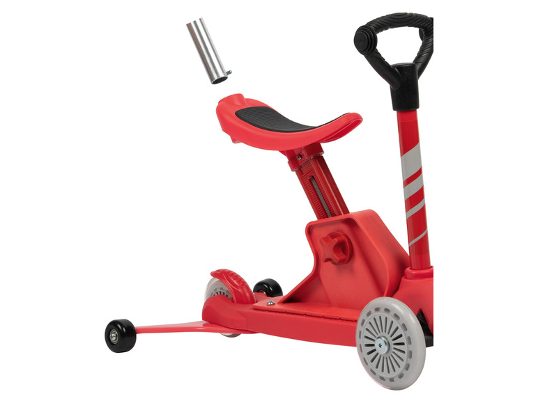 Playtive 4-in-1 Tri-Scooter, mit höhenverstellbarem Sattel