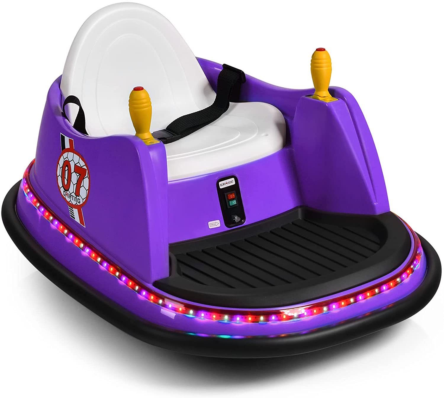 COSTWAY electric children's car 6V bumper car, one key to start