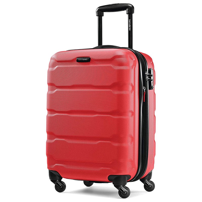 Samsonite Omni PC Hardside Expandable Luggage with Spinner Wheels,  Checked-Medium 24-Inch