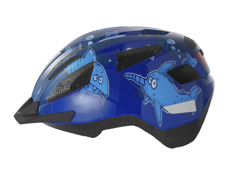 CRIVIT Kinder-Fahrradhelm, mit abnehmbarem Rücklicht