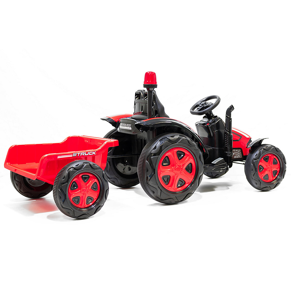 Kidcars Kinder Elektro Traktor 2X30W 12V 7Ah 2.4G RC inkl Anhänger grün