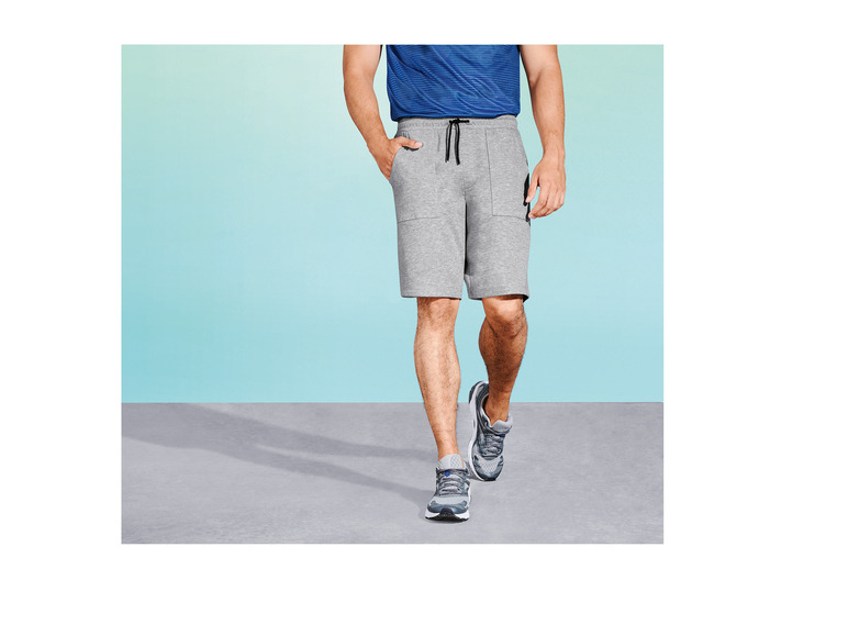 CRIVIT Herren Sweatshorts mit Baumwolle