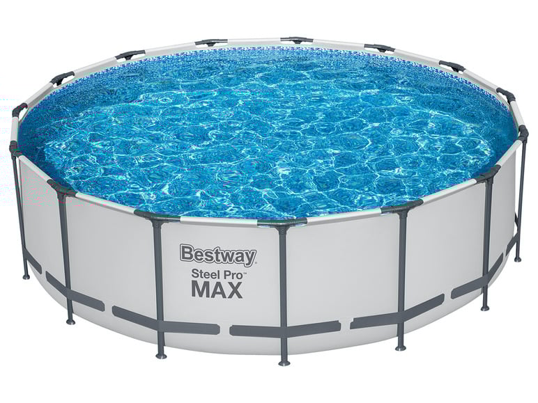 Bestway Steel Pro MAX™ Frame Pool Komplett-Set mit Filterpumpe Ø 457 x 122 cm