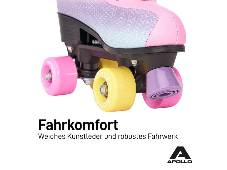 Apollo Apollo Rollschuhe »Disco Quads«, größenverstellbar, Größe 31 - 42, ab 6 Jahren