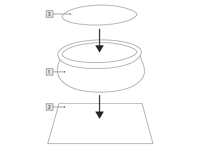 CRIVIT Quick-up Pool-Set, Ø 450 x H 122 cm, Komplett-Set mit Filterpumpe, Leiter, Planen