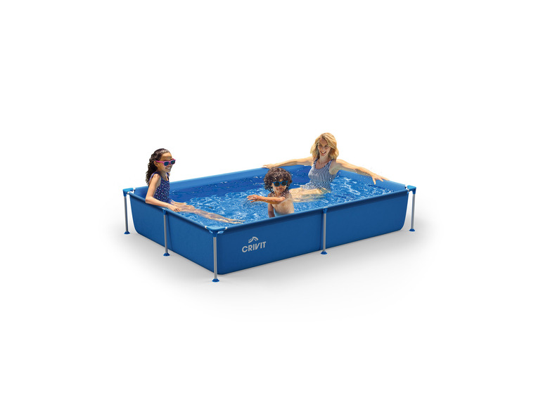 CRIVIT Metal-Frame-Pool, 228 x 159 x 42 cm