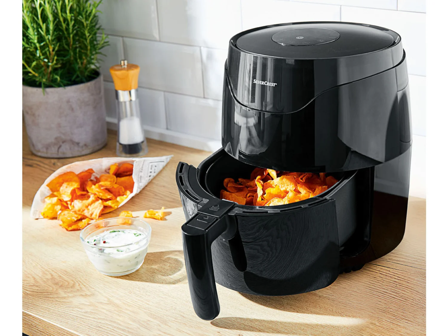 SILVERCREST® KITCHEN TOOLS hot air fryer »SHFD 1400 B2«, 2.2 l, 1400 watts