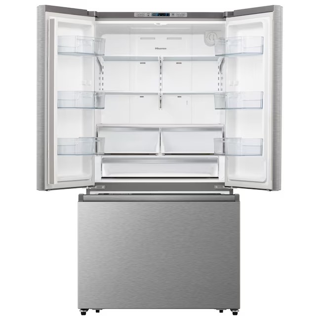 Hisense 26.6-cu ft French Door Refrigerator with Ice Maker (Fingerprint Resistant Stainless Steel) ENERGY STAR
