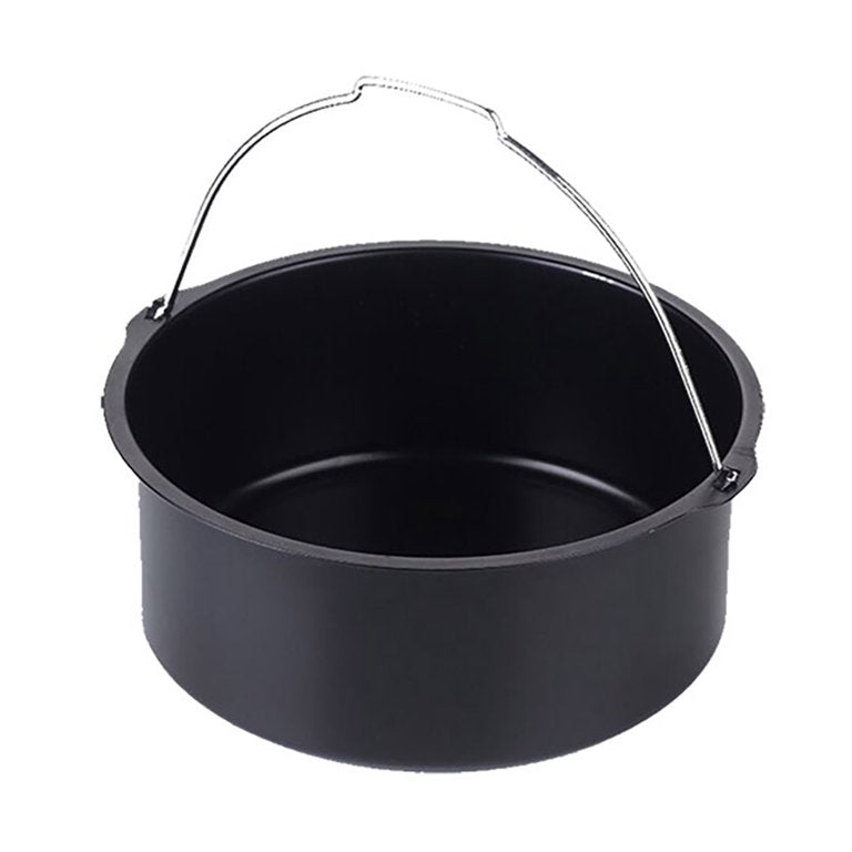 GoWISE USA 5.8-Quarts 8-in-1 Air Fryer XL with 6 Piece Accessory Set + 50 Recipes for your Air Fryer Book (Black)