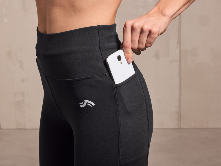 CRIVIT Damen Funktionscapri mit Handy-Tasche