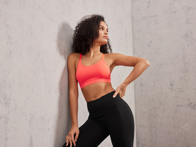 CRIVIT Damen Sport Bustier, Medium Level, seamless