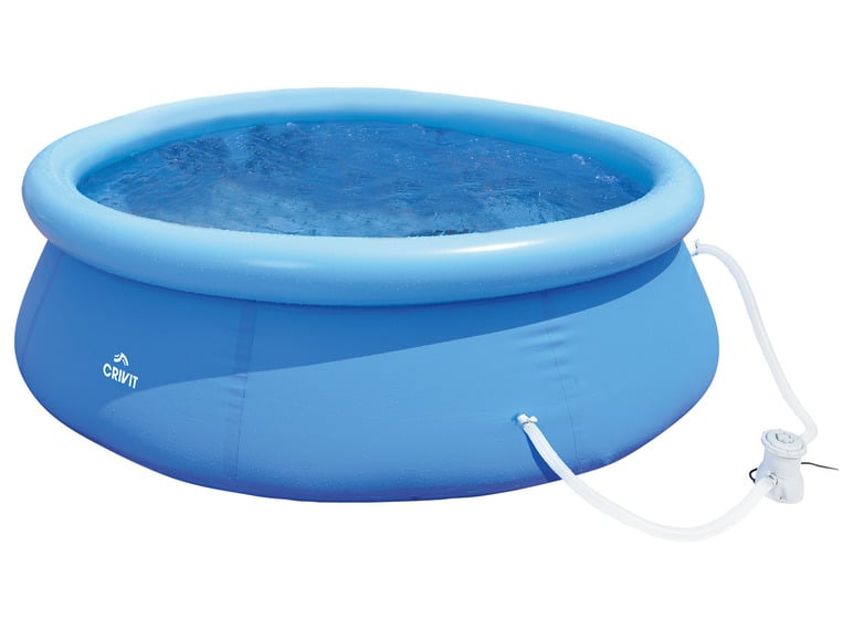 CRIVIT Quick-up-Pool, Ø 240 x H 63 cm, inkl. Filterpumpe