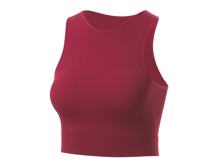 CRIVIT Damen Seamless-Sportbustier, Medium-Level, mit dynamischer Kühltechnologie
