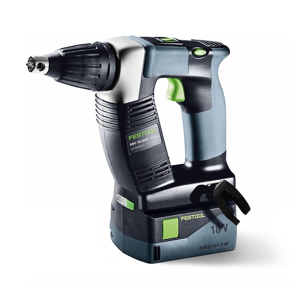FESTOOL 18V Brushless 2 x 5.2Ah Drywall DWC 18 Screwgun Plus Li 201565
