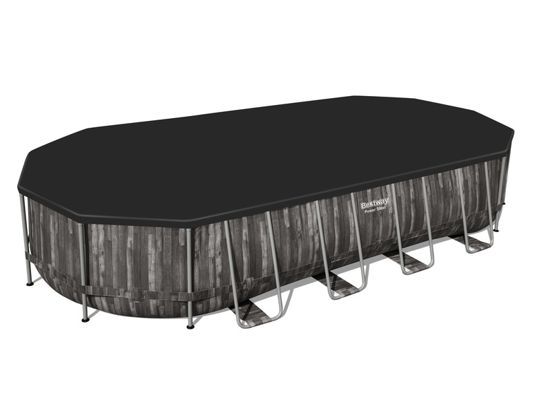 Bestway Power Steel™ Frame Pool Komplett-Set mit Filterpumpe, ca. L 732 x B 366 x H 122 cm