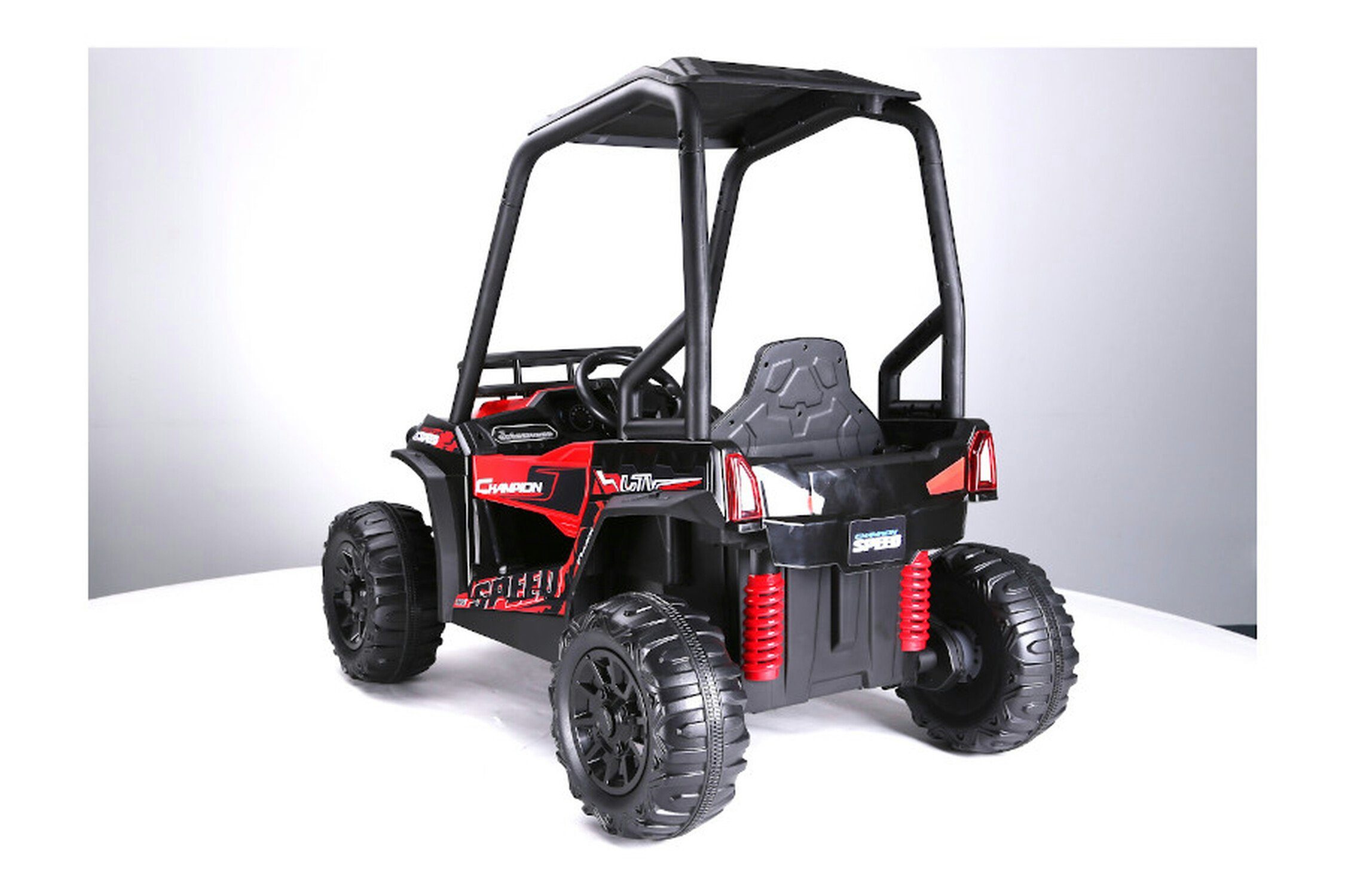 TPFLiving electric children's car Buggy 370 - motor: 2 x 120W - battery: 2 x 12 Volt/10Ah, load capacity 40 kg, children's car - electric buggy with leather seat and safety belt