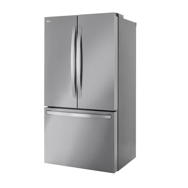 LG Counter-Depth MAX 26.5-cu ft Counter-depth Smart French Door Refrigerator with Ice Maker (Stainless Steel) ENERGY STAR