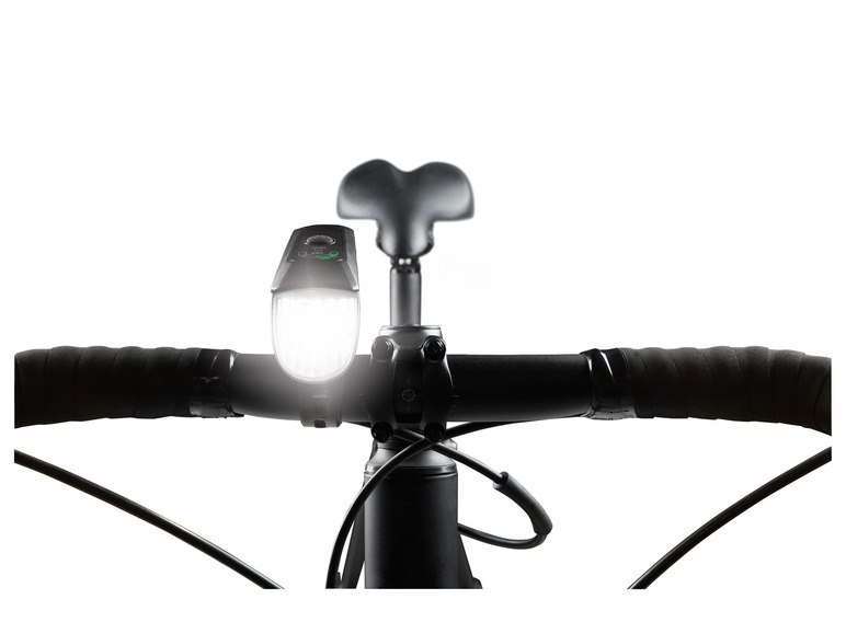 CRIVIT LED Fahrradleuchtenset 70/30/15 Lux