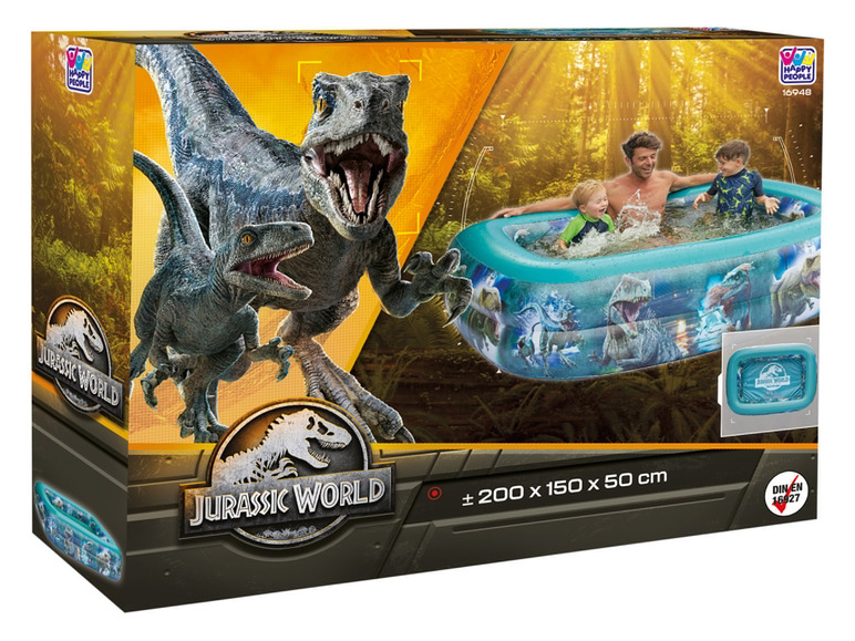 Jurassic World Family Pool, 2 Ringe, 200 x 150 x 50 cm