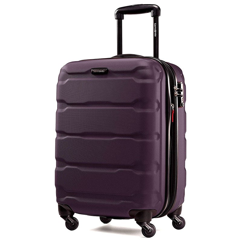 Samsonite Omni PC Hardside Expandable Luggage with Spinner Wheels,  Checked-Medium 24-Inch