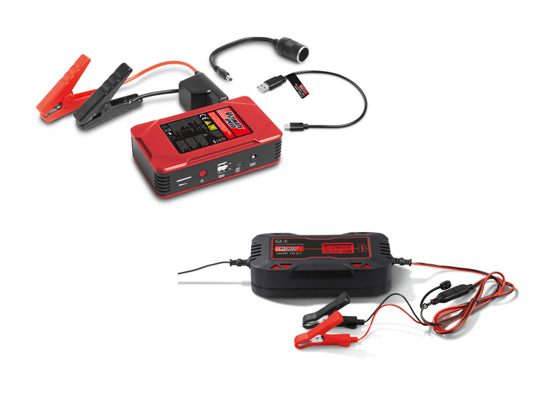 ULTIMATE SPEED® Mobile Autostarthilfe »UMAP 12000 C3« mit KFZ-Ladegerät »ULGD A1«, 12 V und 24 V