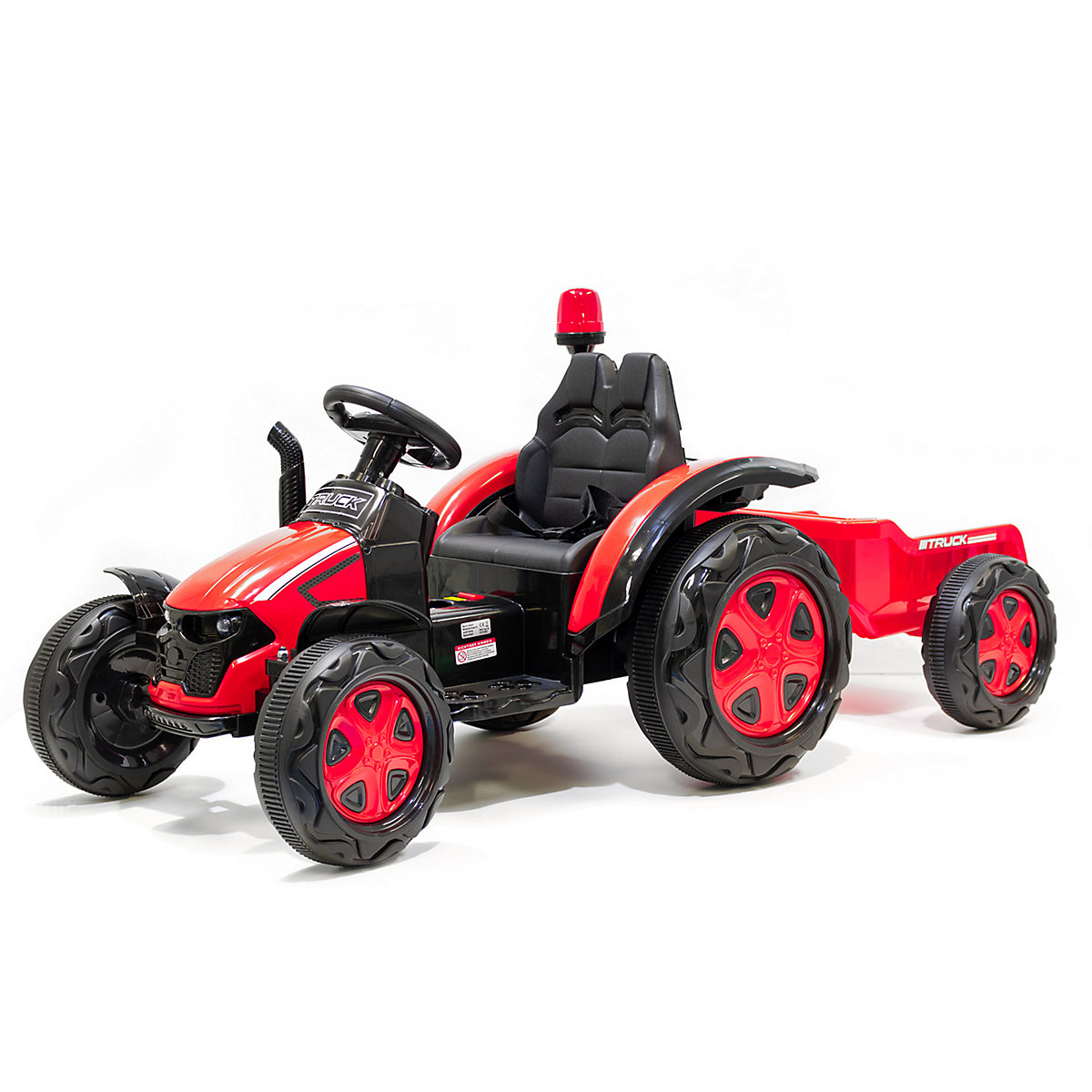 Kidcars Kinder Elektro Traktor 2X30W 12V 7Ah 2.4G RC inkl Anhänger grün