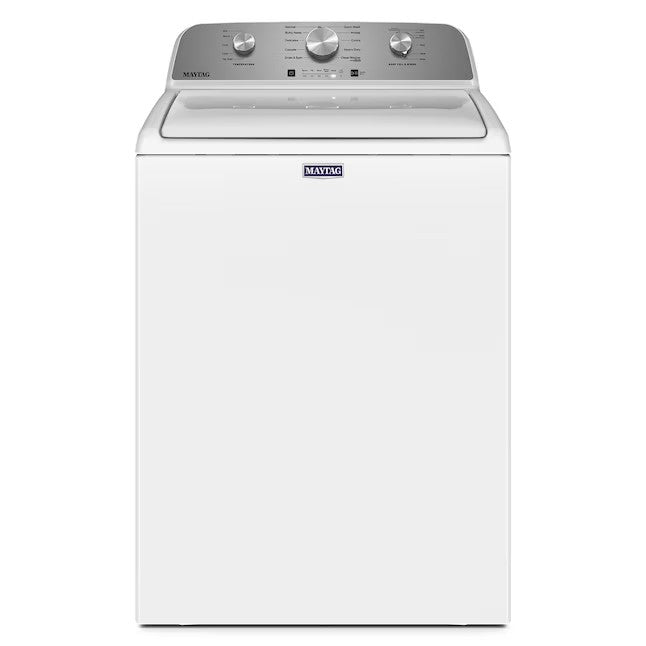 Maytag 4.5-cu ft High Efficiency Agitator Top-Load Washer (White)