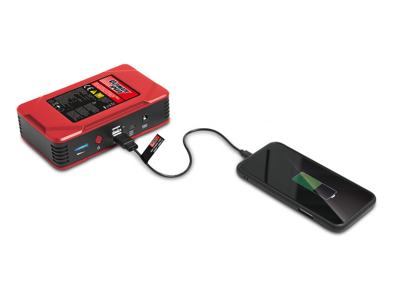 ULTIMATE SPEED® Mobile Autostarthilfe »UMAP 12000 C3« mit KFZ-Ladegerät »ULGD A1«, 12 V und 24 V