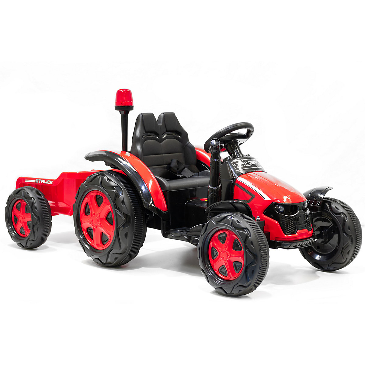 Kidcars Kinder Elektro Traktor 2X30W 12V 7Ah 2.4G RC inkl Anhänger grün