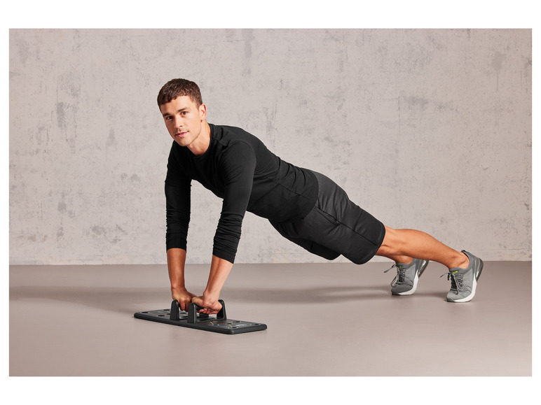 CRIVIT Push-up-Board / Fitnessroller, mit ergonomischen Griffen