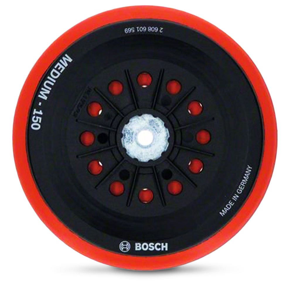 BOSCH 150mm Medium Hook & Loop Random Orbital Sander Backing Pad