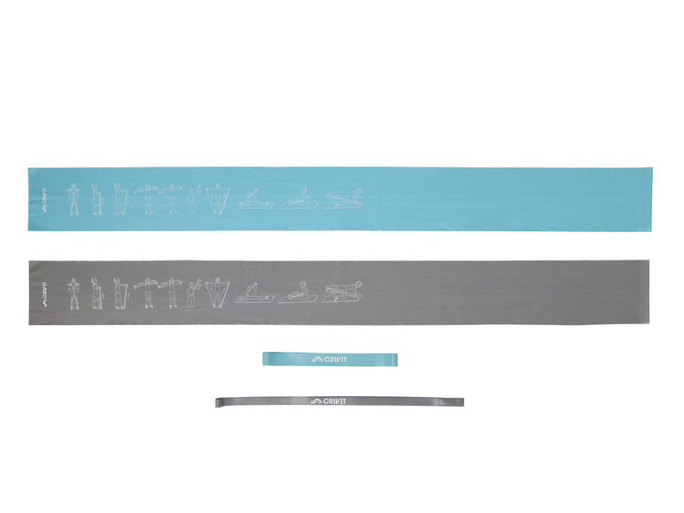 CRIVIT Fitnessbänder-Set, 4-teilig