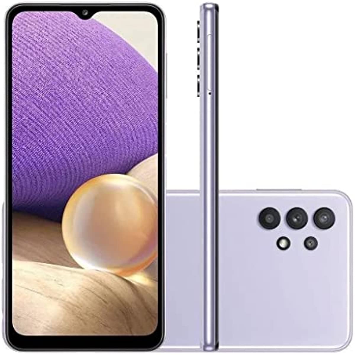 Smartphone Samsung Galaxy A32 128GB 4G Wi-Fi Tela 6.4'' Dual Chip 4GB RAM Câmera Quádrupla + Selfie 20MP - Violeta