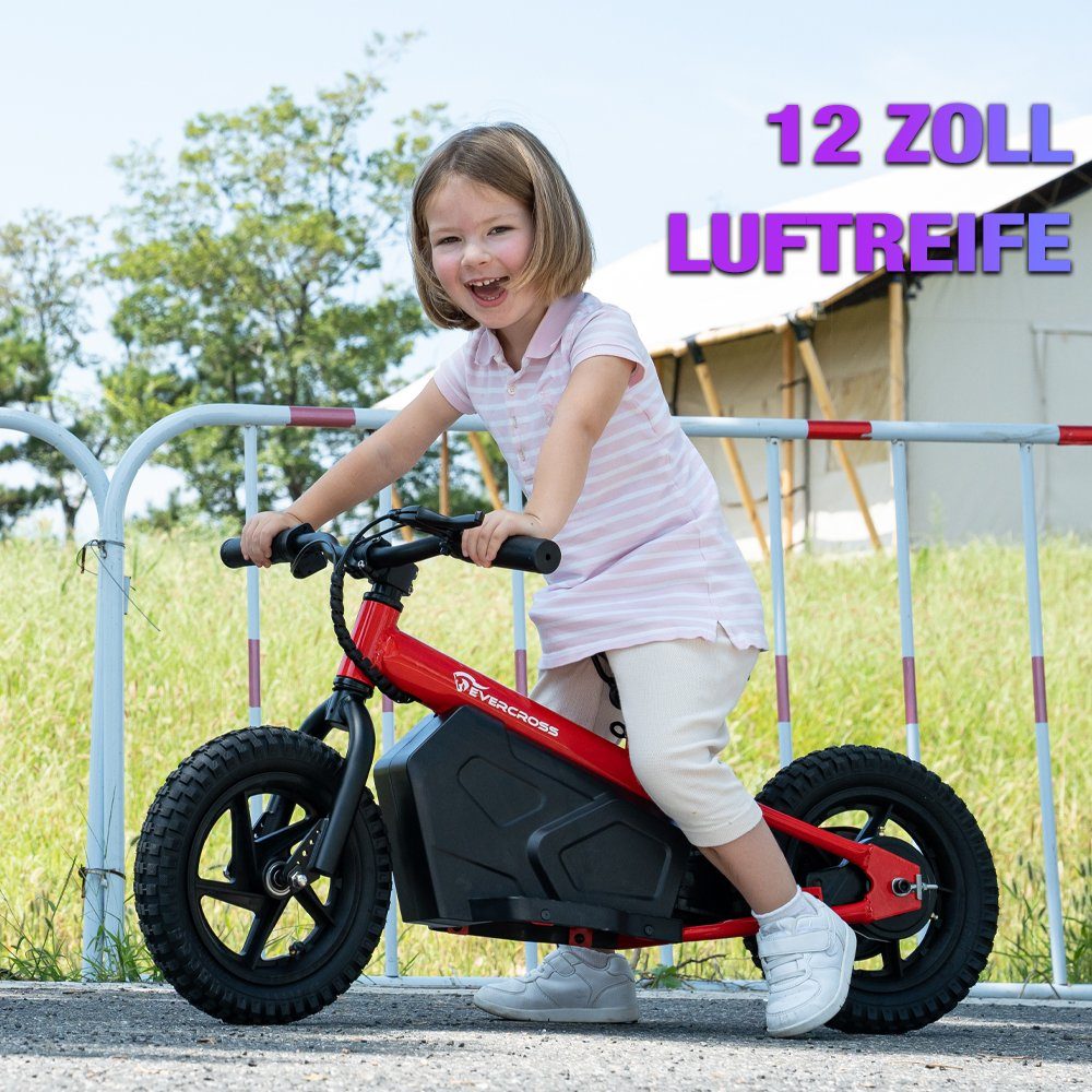 Evercross Mini Scooter EV06M Mini Electric Scooter for Children, 12 Inch Balance Bike 100W, 15.00 km/h, Electric Balance Bikes 3-6 Years, Max Speed ​​15km/h, 24V 4AH BATTERY