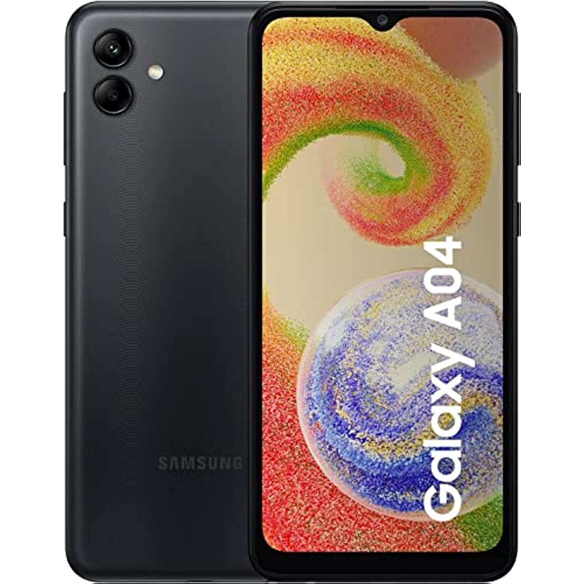 Smartphone Samsung Galaxy A04, 64GB, 4G, 4GB RAM, Wi-Fi, Tela 6.5'', Dual Chip, Câmera Dupla 50MP + 2MP + Selfie 32MP - Preto
