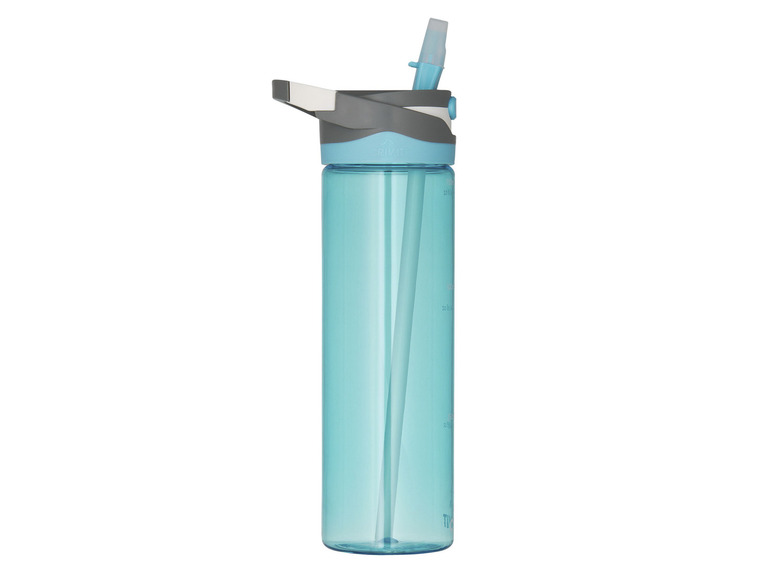 CRIVIT Trinkflasche, Einhand-Bedienung, mit ausklappbarem Mundstück