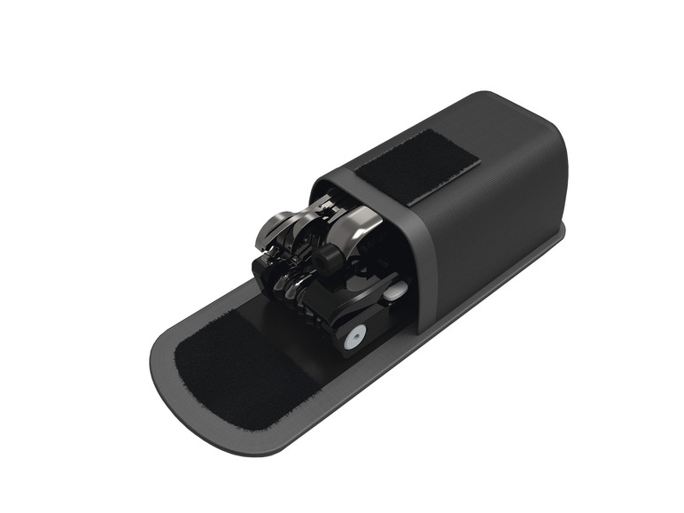 CRIVIT Fahrrad Multifunktionstool / Untersatteltasche mit Werkzeug / Minipumpe mit Manometer