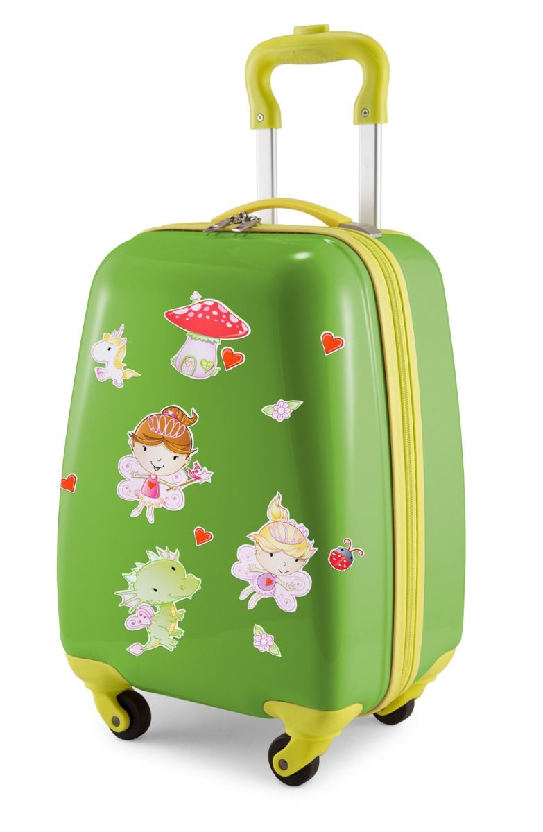 For Kids - Children's luggage + reflective stickers fairies, children's suitcase, children's hard case, hand luggage, 24 liters