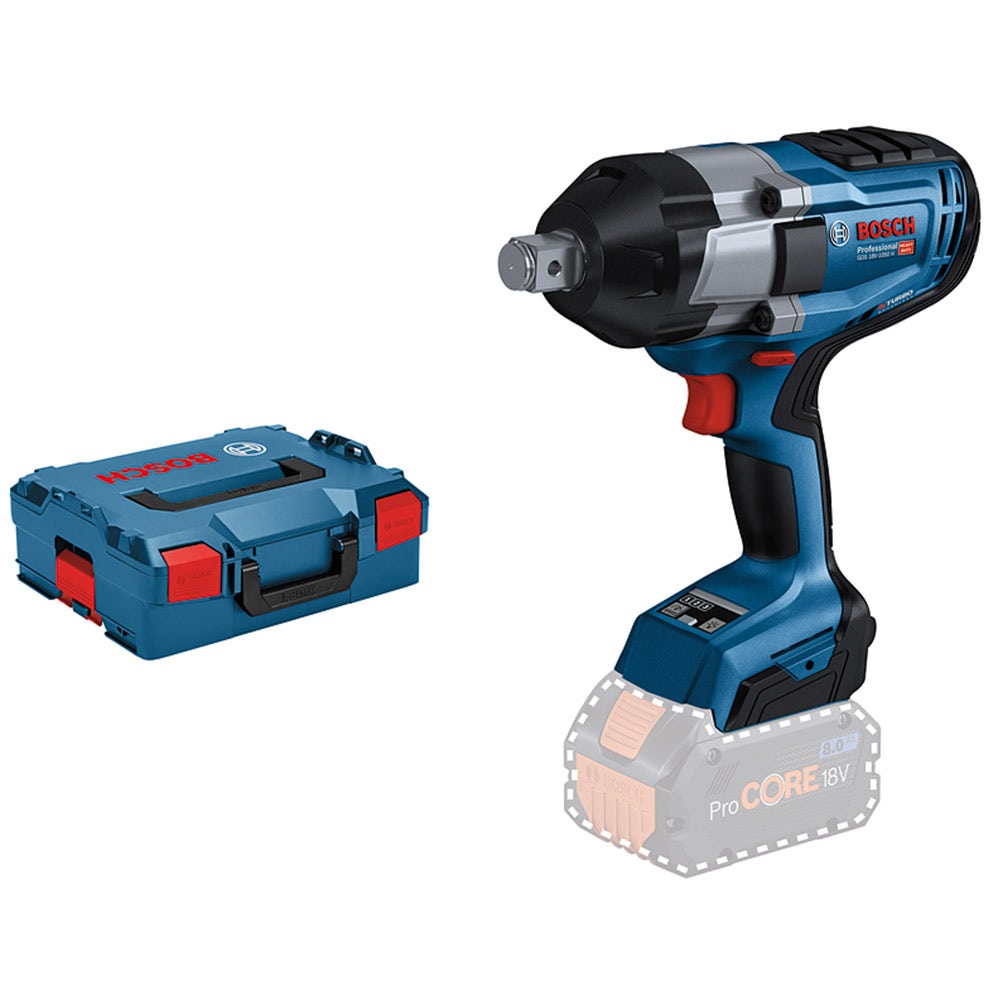 BOSCH 18V BITURBO Brushless 3/4inch Impact Wrench GDS 18V-1050 H Skin 0.601.9J8.501