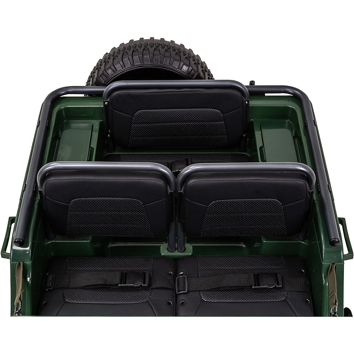 Kinder Elektroauto Jeep Willys - 4x45 Watt - Kinderauto mit Fernbedienung - Soundmodul grün