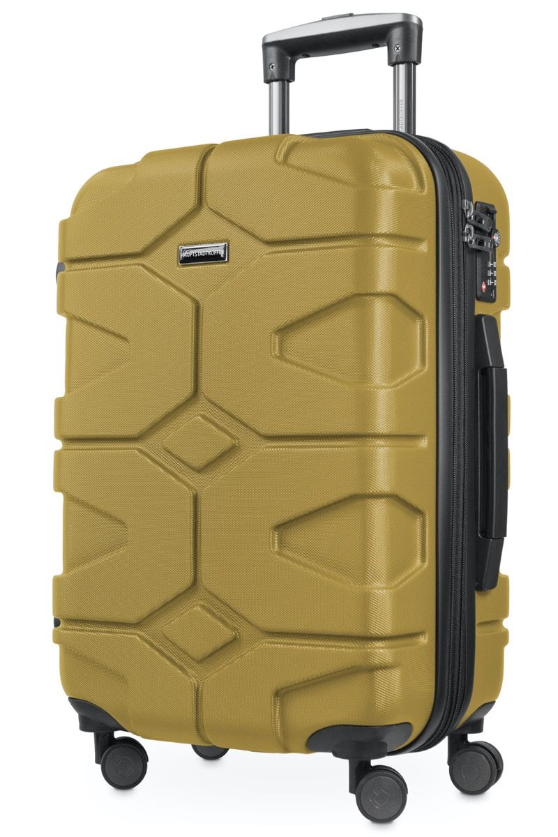 X-Kölln - hand luggage suitcase, hard shell autumn gold, TSA, 55 cm, 42-50 liters