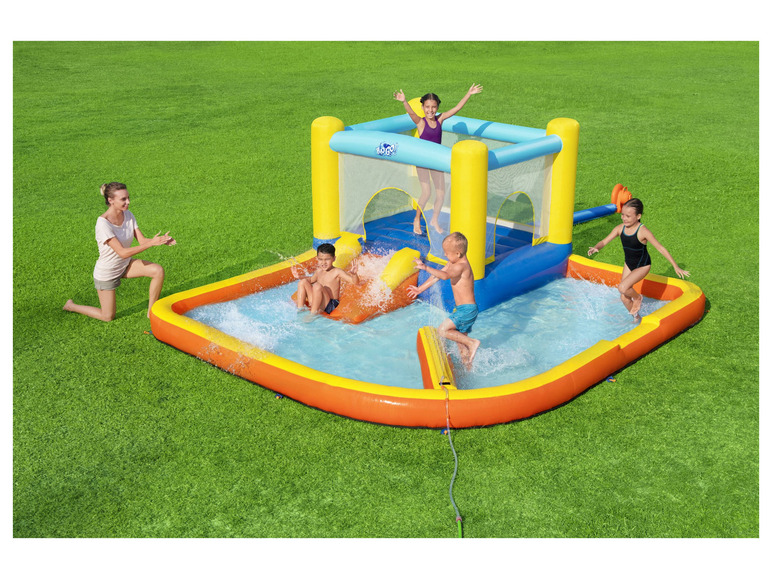 Bestway H2OGO!® Mega-Wasserpark Beach Bounce™ mit Dauergebläse
