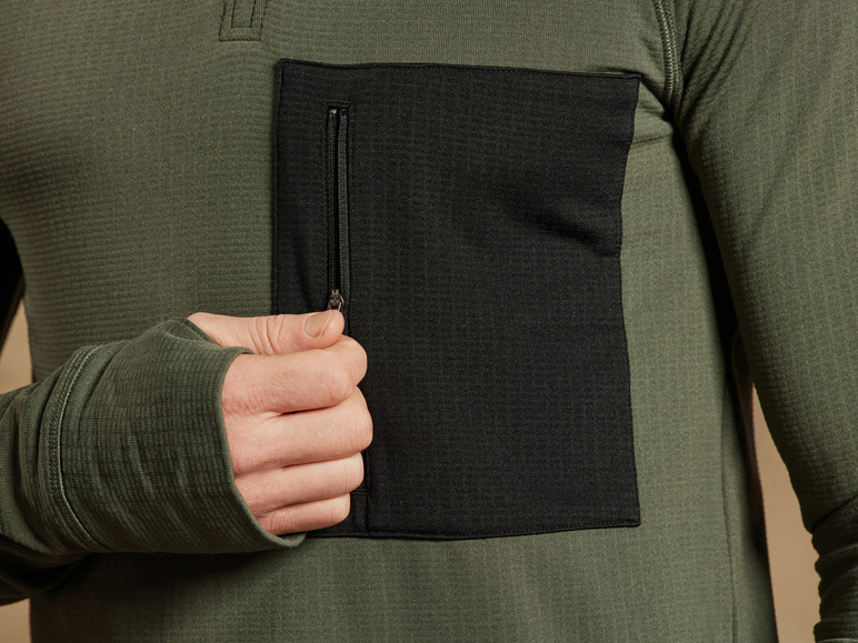 CRIVIT Herren Funktionsshirt mit Fleece-Innenseite