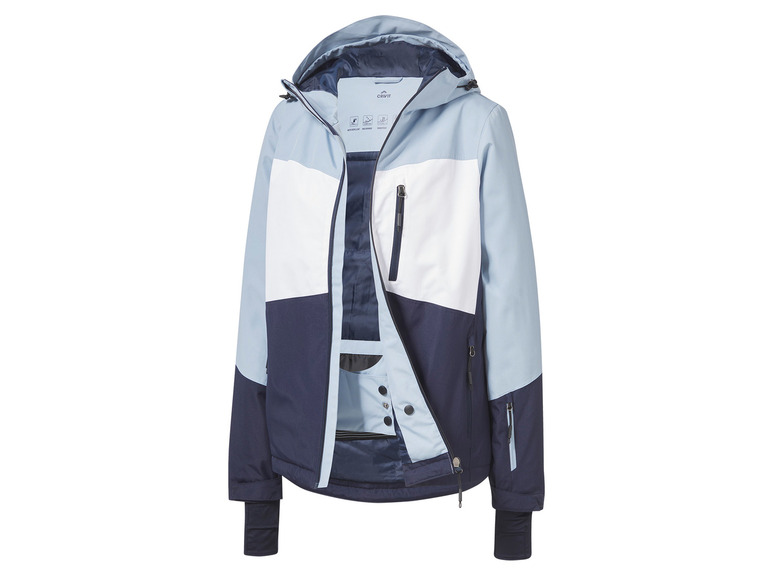 CRIVIT Damen Skijacke, wasserabweisendes Obermaterial